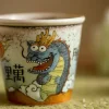 Handmade Chinese Jingdezhen Ceramic Ugly Cute Dragon Gongfu Tea Cup Chawan