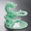 Chinese Grey Jade Green Majestic Dragon Semi-Automatic Lazy Antique Kungfu Tea Cup Set
