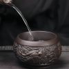 Creative Double-layer Hollow Dragon Yixing Zisha Gongfu Tea Cup