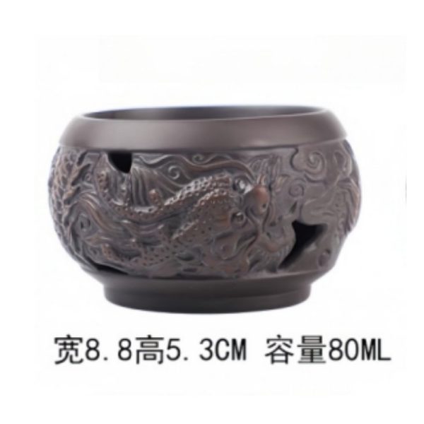 Creative Double-layer Hollow Dragon Yixing Zisha Gongfu Tea Cup