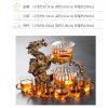 Antique Brown Traditional Year of the Dragon Chinese Tea Cup Set with Semi-Automatic Lazy Design
