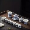 Unique Dragon Year Tea Set with Blue and White Porcelain Pattern