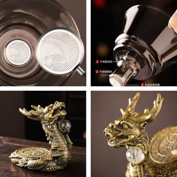 Control the Dragon Ball Semi Lazy Automatic Glass Teapot and Cup Set