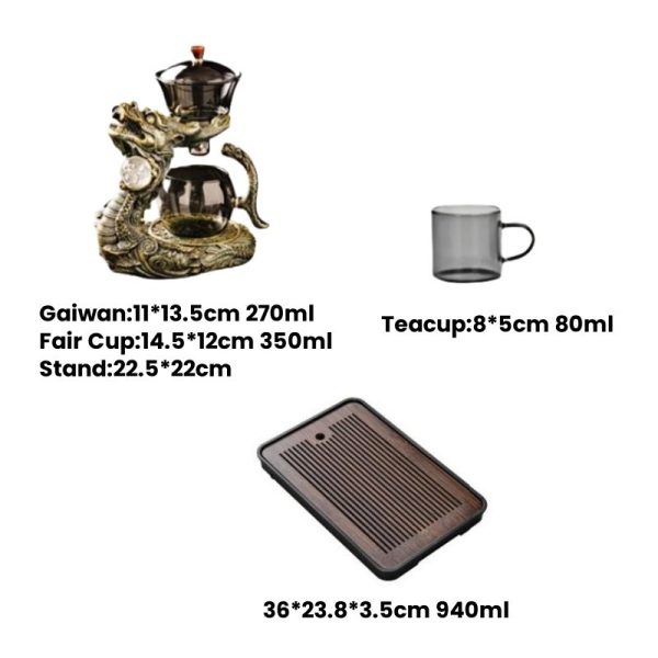 Control the Dragon Ball Semi Lazy Automatic Glass Teapot and Cup Set
