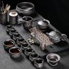 Authentic Yixing Purple Clay Year of the Dragon Gongfu Tea Set with Antique Chinese Dragon Carving