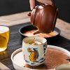 Hand Draw Ugly Cute Fat Dragon Creative Beige Ceramic Kung Fu Tea Cup