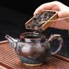 Vintage Porcelain Kiln Change Gongfu Dragon Teapot With Color Changing Chinese Dragon Pattern
