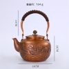 Best Large Antique Copper Teapot Kettle with Intricate Old Carved Dragon Design