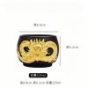 Inlaid Embossed Golden Dragon Yixing Clay Tea Cup