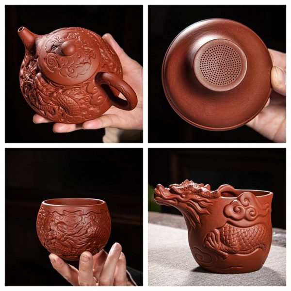 Best Chinese Yixing Clay Zisha Tea Set with Dragon Theme for Sale